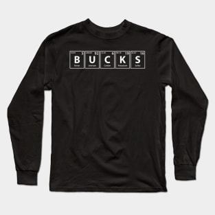 Bucks (B-U-C-K-S) Periodic Elements Spelling Long Sleeve T-Shirt